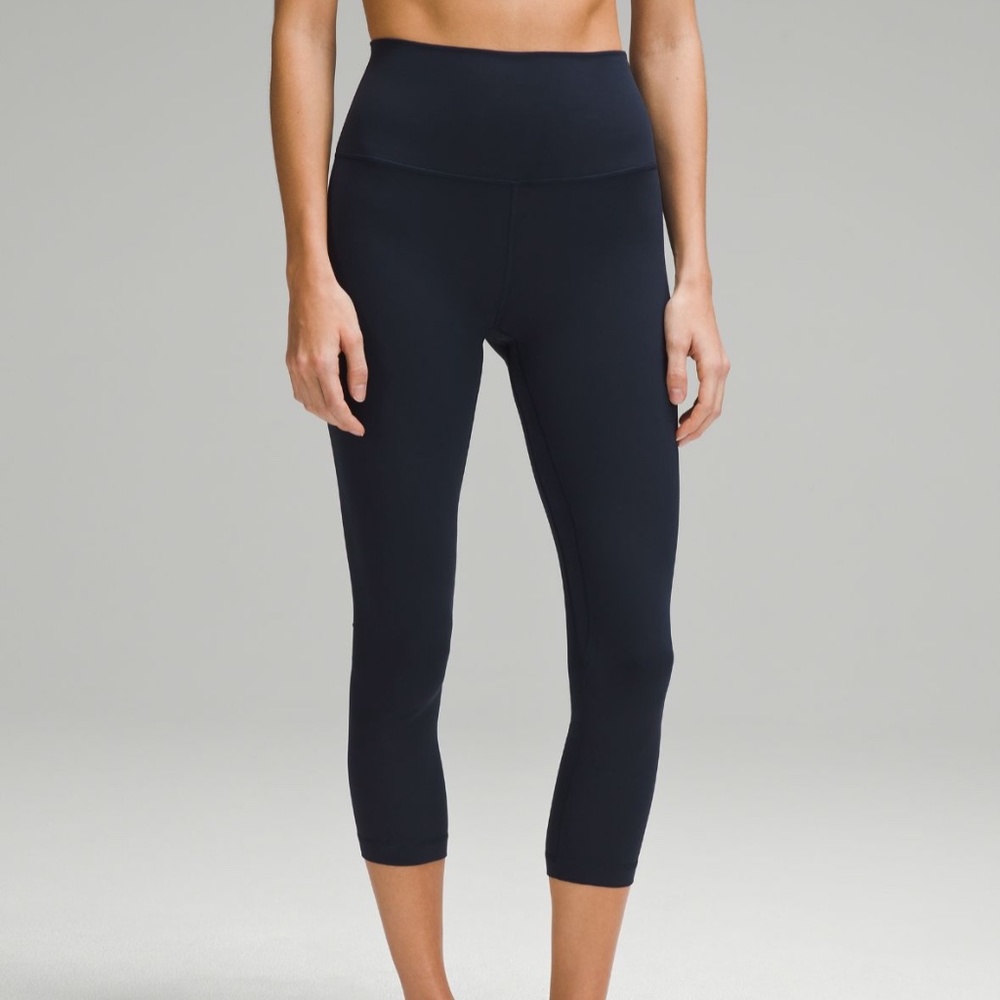 Lululemon Align Navy High Rise Crop legging 8